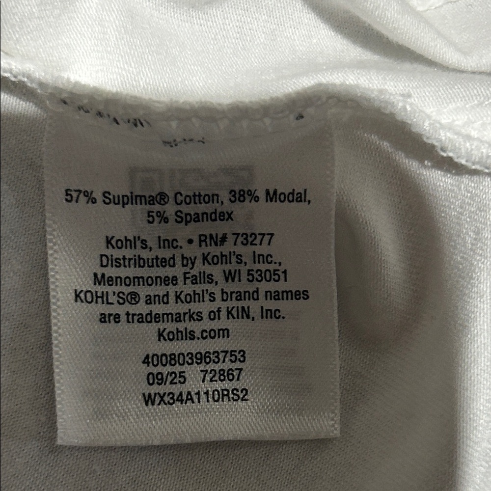 FLX Women's White Short Sleeve Tee - Picture 3 of 4